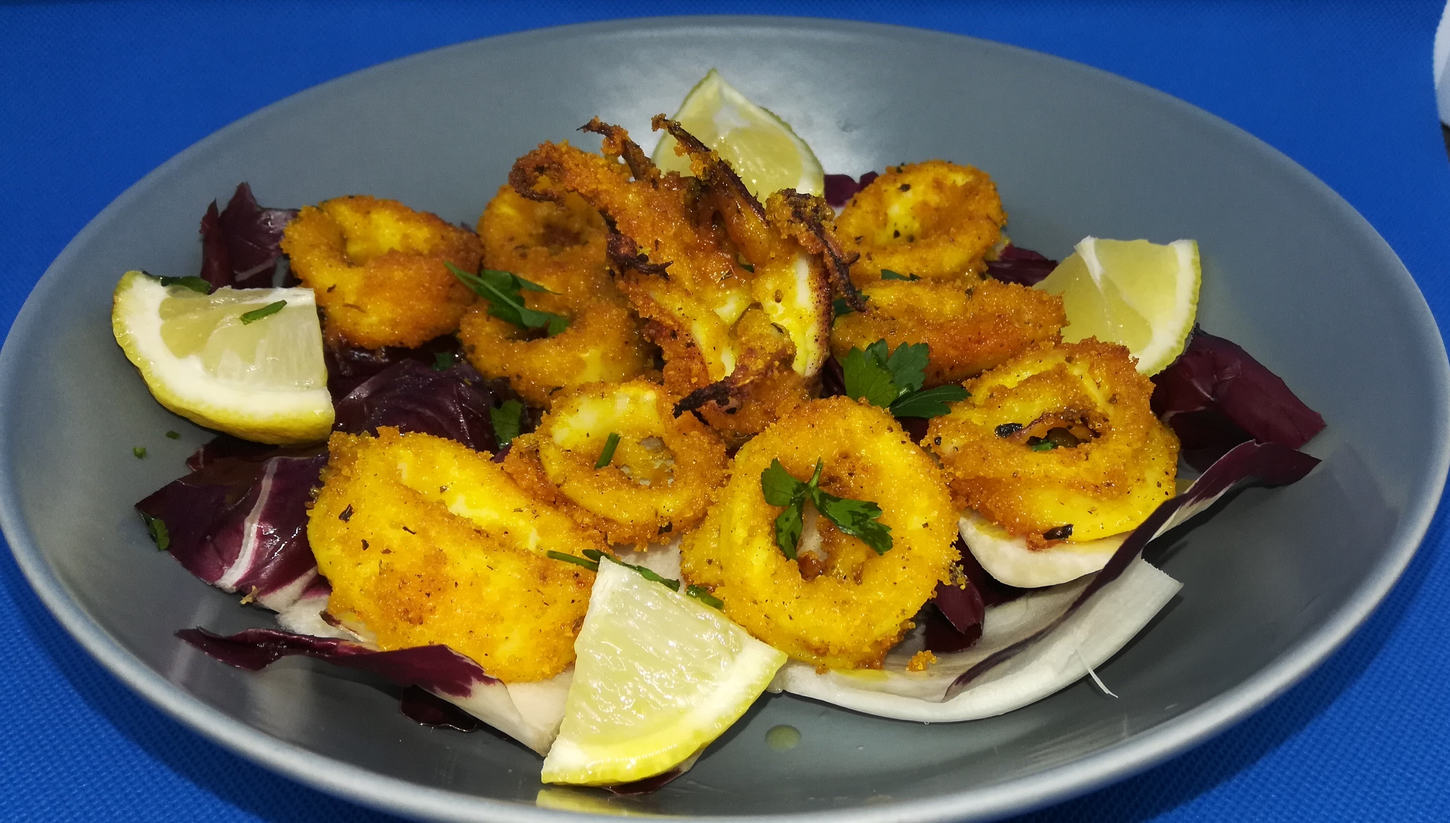 Calamari (non fritti) alle Erbe Aromatiche